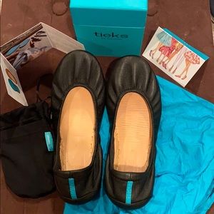 Tieks Black Ballet Flat Size 7